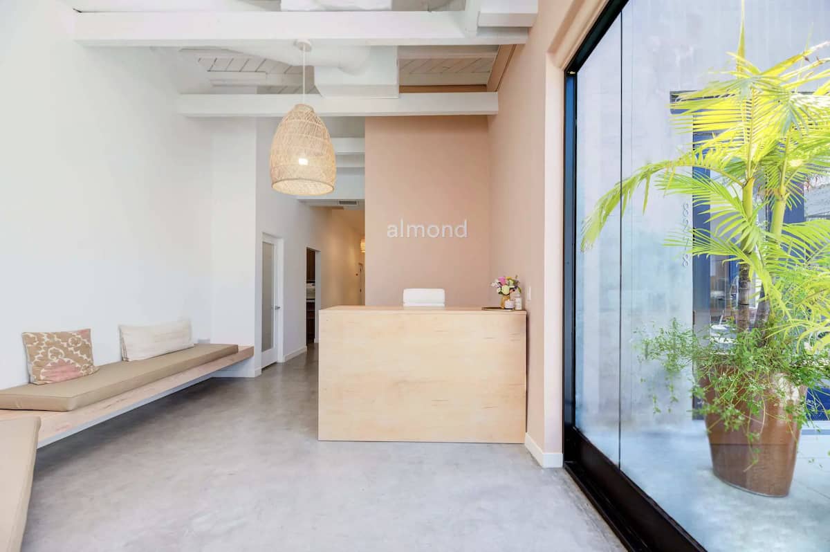 The waiting room of Almond ObGyn's clinic in Los Angeles